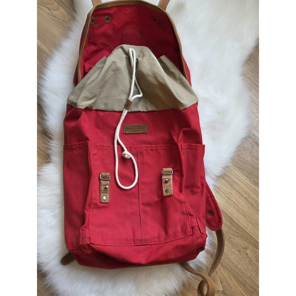 Fjallraven Rucksack No. 21 - G-1000 Heavy Duty Medium Red Day Backpack Bag